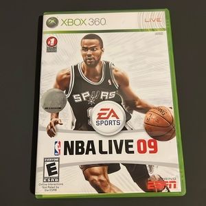 XBOX 360 - Xbox live- NBA Live 09 game